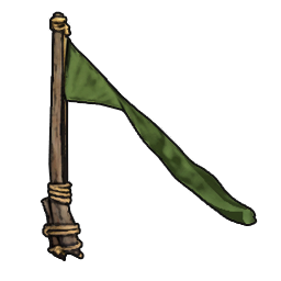 Simple Green Flagpole