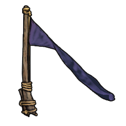 Simple Purple Flagpole