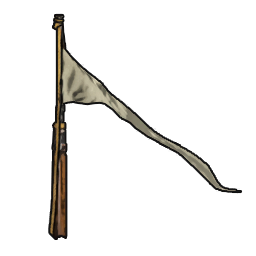 Fine White Flagpole