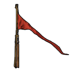 Fine Red Flagpole