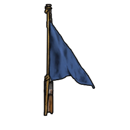 Fine Blue Flagpole