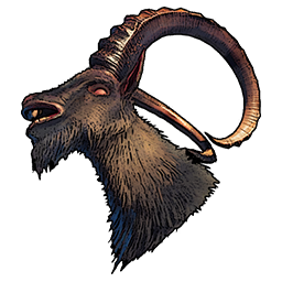 Head of a Mountain Goat Leader