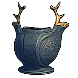 Pot with Golden Horns