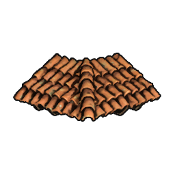 Reverse Triangular Roof 45° (Leaves)
