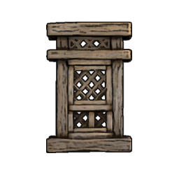Narrow Window (with Top) (Planks)