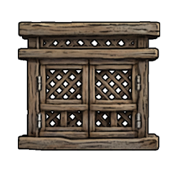 Double-Sashed Window (with Top) (Planks)